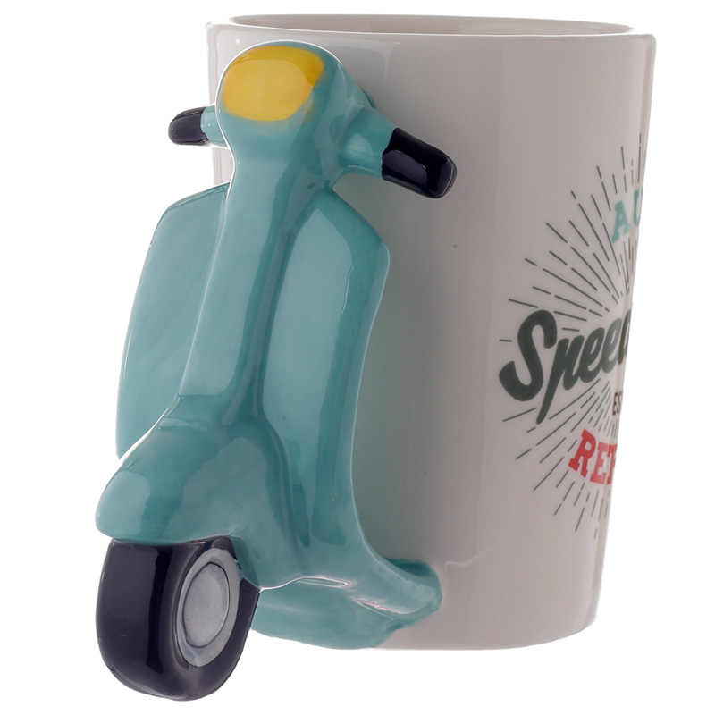 Puckator Taza de ceráica con alas de ángel, color blanco, ezclada, 11