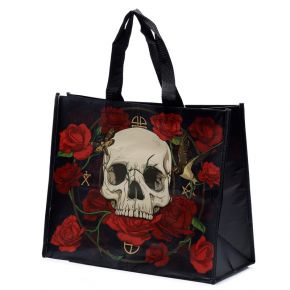 Skull Garden Skeleton Tote Shopping Bag For Life Skulls Goth 