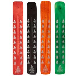 Buddha Wooden Ashcatcher Incense Sticks Burner