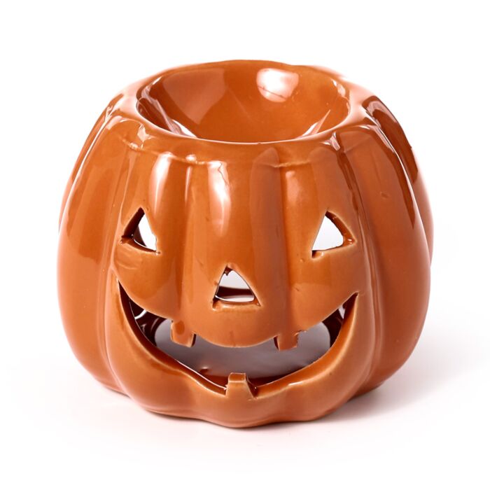 Pumpkin Jack O Lantern Shaped Ceramic Oil Burner