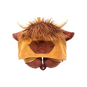 Hoodeazzz Hairy Coos Highland Coo Plush Memory Foam Travel Pillow & Hood Hoodeazzz Hairy Coos Highland Coo Plush Memory Foam Travel Pillow & Hood