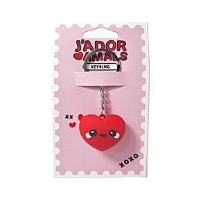 J'Adoramals Heart 3D PVC Keyring