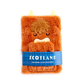 Highland Coo Plush Notebook with Pouch & Mini Notebook Highland Coo Plush Notebook with Pouch & Mini Notebook