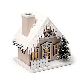 Snow Covered Christmas House LED Decoration Snow Covered Christmas House LED Decoration