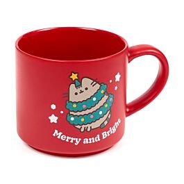 Christmas Pusheen the Cat Large Porcelain Mug