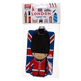 London Souvenir Union Jack Guardsman PVC Luggage Tag London Souvenir Union Jack Guardsman PVC Luggage Tag