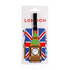 London Souvenir Union Jack Big Ben PVC Luggage Tag