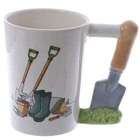 Garden Trowel Ceramic Shaped Handle Mug Garden Trowel Ceramic Shaped Handle Mug