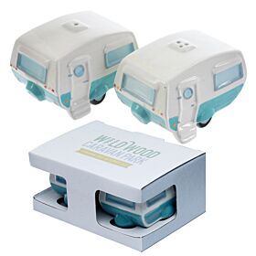Home is Where You Park It Caravan Ceramic Salt & Pepper Set Home is Where You Park It Caravan Ceramic Salt & Pepper Set
