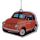 Orange Retro Red Fiat 500 Air Freshener