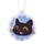 Lemon Lucky the Black Cat Face Air Freshener