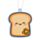Peach Foodiemals Toast Air Freshener