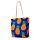Pineapple Print Canvas Beach Bag