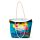 Vacation Vibes Unicorn Canvas Beach Bag