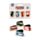 Feline Fine Cats (New) Magnetic Bookmark Set