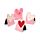 Amore Heart Magnetic Bookmark Set