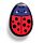 Adoramals Adorabugs Tilly the Ladybird Shaped Bamboo Hair Brush
