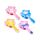 Unicorn Magic Star Shaped Glitter Hair Brush