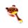 Adoramals Wild Head Shaped Glitter Hair Brush