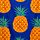 Pineapple Print Microfibre Beach Towel