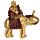 Lucky Buddha Sitting on Glitter Elephant