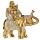 Lucky Buddha Sitting on Glitter Elephant