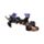 Witches Magical Black Cat Playing on Broomstick