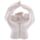 Sleeping Cherub in Hands with LED