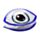 Evil Eye Oval Hair Claw Clip