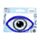 Evil Eye Oval Hair Claw Clip
