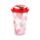 Shatterproof Amore Hearts Double Walled Cup & Straw