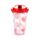 Shatterproof Amore Hearts Double Walled Cup & Straw