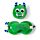 Relaxeazzz Green Monstarz Monster Plush Travel Pillow & Eye Mask