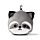 Relaxeazzz Raccoon Plush Travel Pillow & Eye Mask