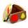 Relaxeazzz Fast Food Burger Plush Travel Pillow & Eye Mask