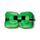 Relaxeazzz Minecraft Creeper Shaped Plush Travel Pillow & Eye Mask