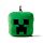 Relaxeazzz Minecraft Creeper Shaped Plush Travel Pillow & Eye Mask