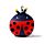 Relaxeazzz Adorabugs Ladybird Plush Travel Pillow & Eye Mask