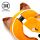 Relaxeazzz Adoramals Finnick the Fox Plush Travel Pillow & Eye Mask