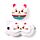 Relaxeazzz Maneki Neko Lucky Cat Plush Travel Pillow & Eye Mask
