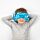 Relaxeazzz Adoramals Blu the Dolphin Plush Travel Pillow & Eye Mask