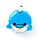 Relaxeazzz Adoramals Blu the Dolphin Plush Travel Pillow & Eye Mask