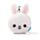 Relaxeazzz Adoramals Frances the Rabbit Plush Travel Pillow & Eye Mask