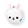 Relaxeazzz Adoramals Frances the Rabbit Plush Travel Pillow & Eye Mask