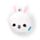 Relaxeazzz Adoramals Frances the Rabbit Plush Travel Pillow & Eye Mask