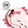 Relaxeazzz Adoramals Maddie the Axolotl Travel Pillow & Eye Mask