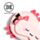 Relaxeazzz Adoramals Maddie the Axolotl Travel Pillow & Eye Mask