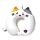 Relaxeazzz Lola the Cat Adoramals Plush Memory Foam Travel Pillow