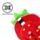 Relaxeazzz Elidi the Strawberry Foodiemals Travel Pillow & Eye Mask