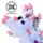 Relaxeazzz Minecraft Axolotl Shaped Plush Travel Pillow & Eye Mask